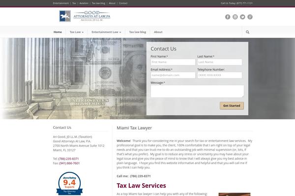 Modernize theme site design template sample