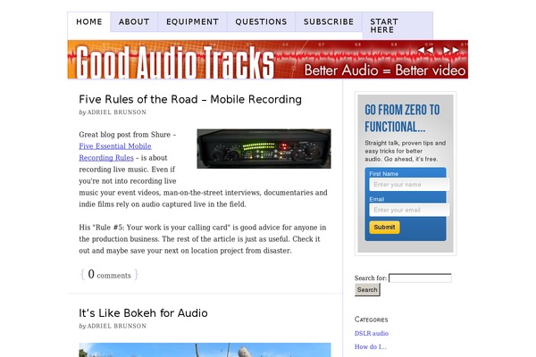 WordPress website example screenshot