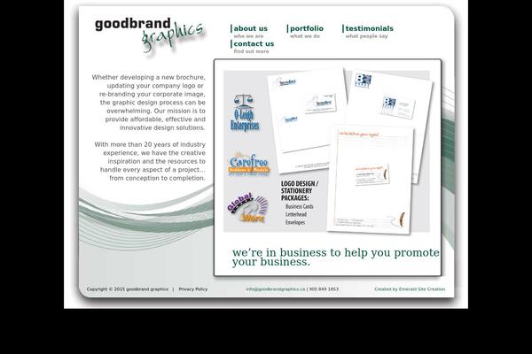 goodbrandgraphics.ca site used Goodbrand-graphics