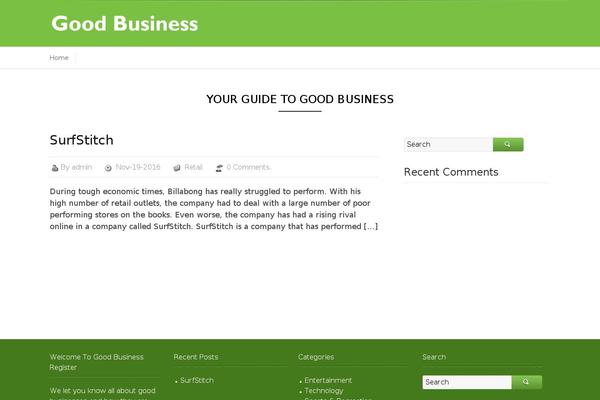 goodbusinessregister.com.au site used Business Directory