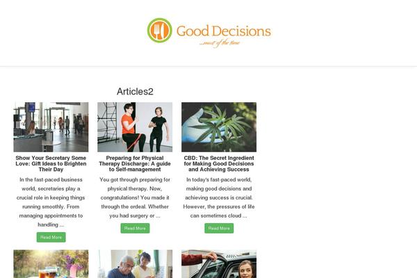 gooddecisions.com site used Saya