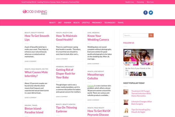 goodeveningworld.com site used Redmagazine