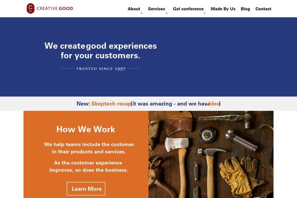 goodexperience.com site used Runway-bootstrap-starter