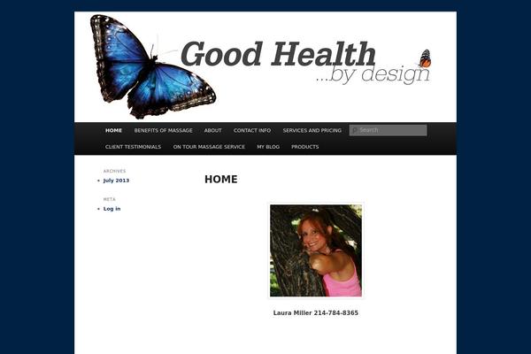 Twenty Eleven theme site design template sample
