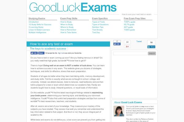 goodluckexams.com site used Goodluck