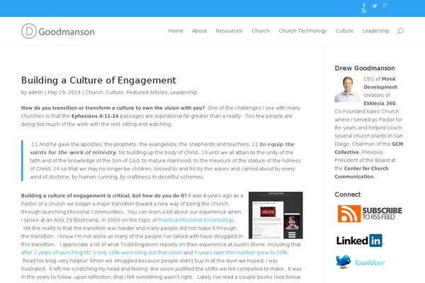 WordPress website example screenshot