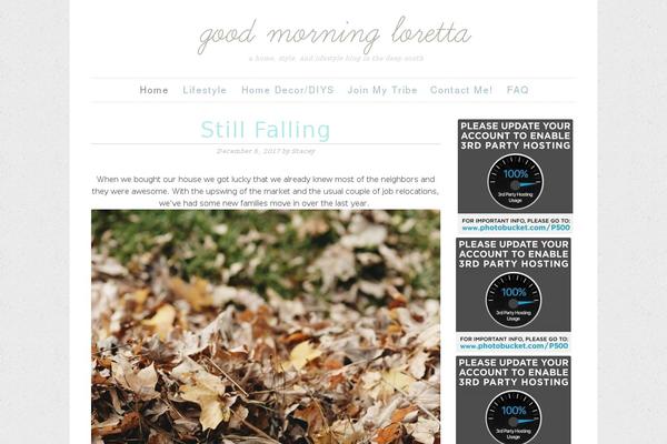 Lookbook theme site design template sample
