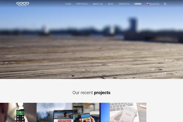 Zephyr theme site design template sample