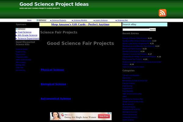 goodscienceprojects.net site used 3wide-d