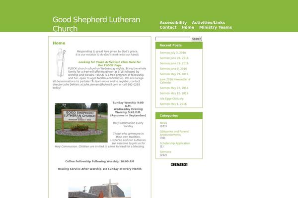 The Go Green Theme theme site design template sample