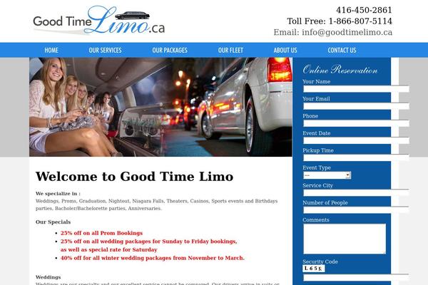 goodtimelimo.ca site used Goodtimelimo