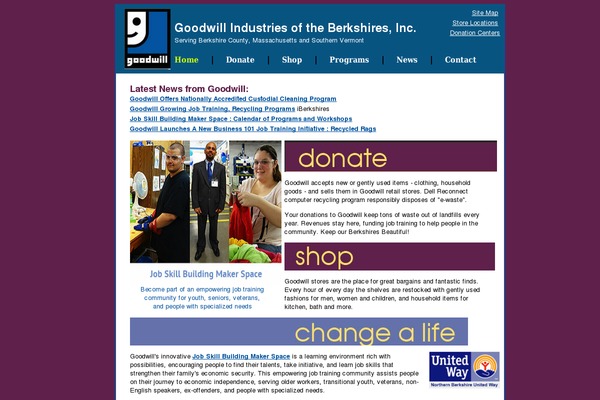 goodwill-berkshires.com site used Goodwill
