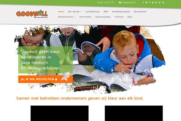 Goodwill theme site design template sample