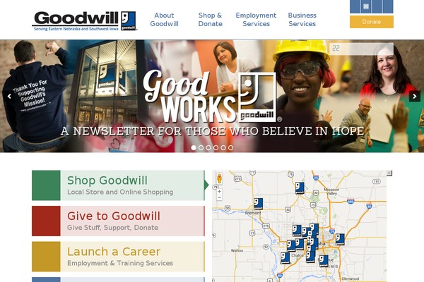 Goodwill theme site design template sample