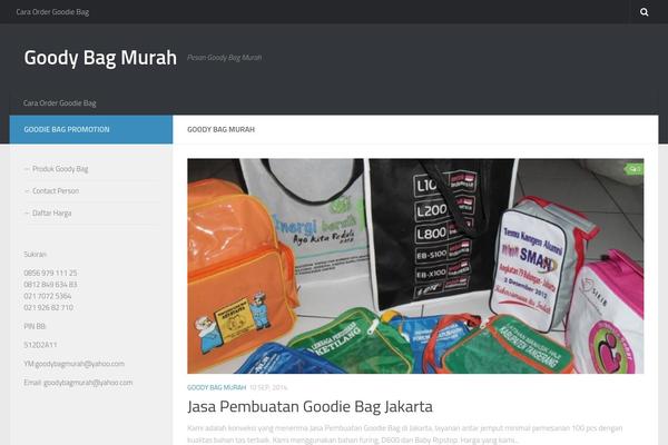 Hueman theme site design template sample