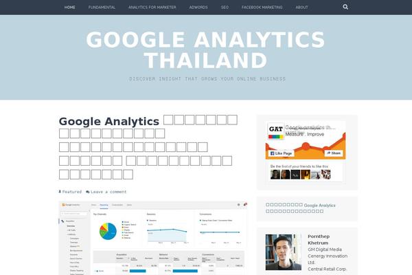 googleanalyticsthailand.wordpress.com site used Plane