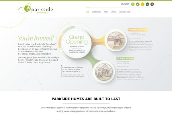 Parkside theme site design template sample