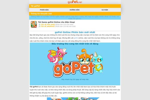 gopet.net site used Chuong-android