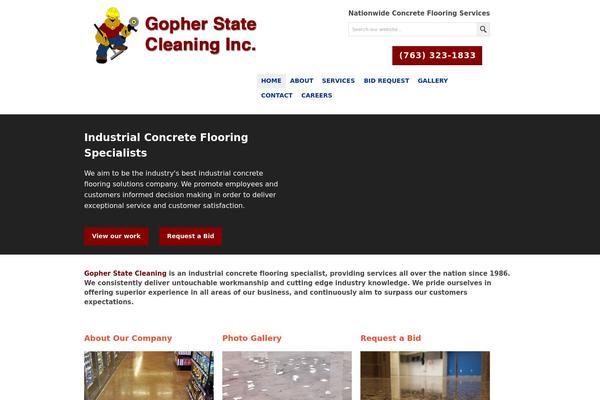 gopherstatecleaning.com site used Gopher