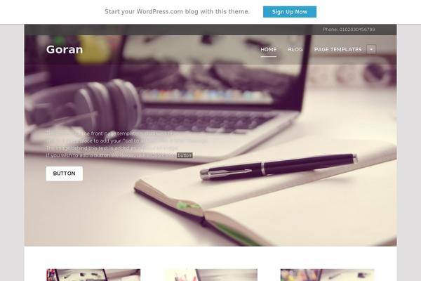 WordPress website example screenshot
