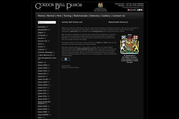 gordonbellpianos.com site used Gbp