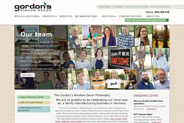 gordonswindowdecor.com site used Gordonswindowdecor