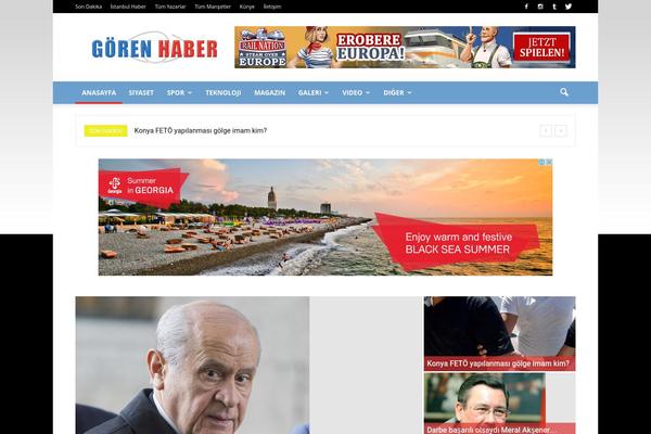 Haber theme site design template sample