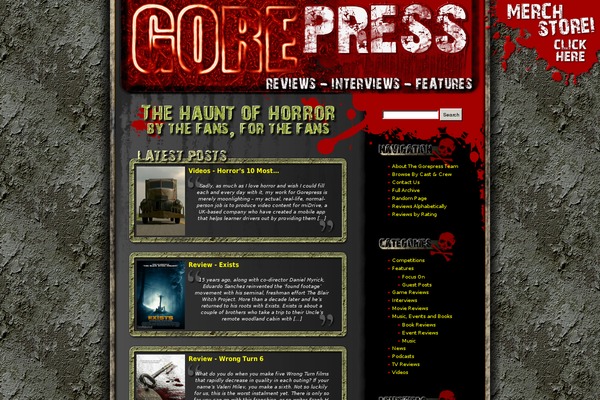 gorepress.com site used Gorepress