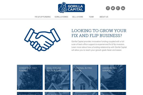 Gorilla theme site design template sample