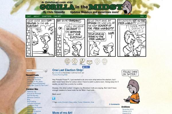 gorillainthemidst.com site used Comicpress-gorillainthemidst