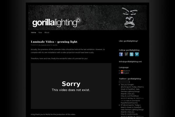 gorillalighting.net site used Gorillablog