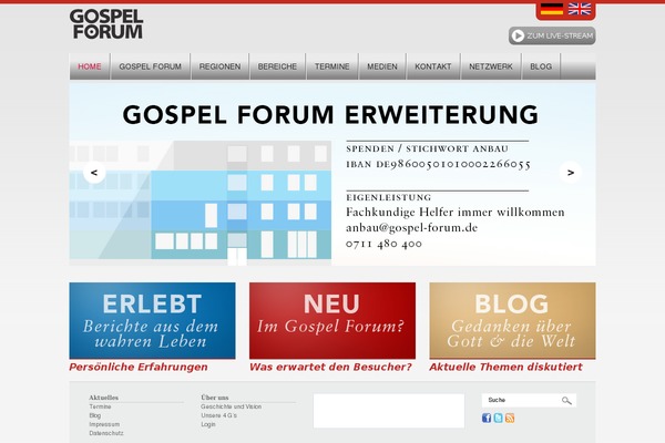 gospel-forum.de site used Gospelforum
