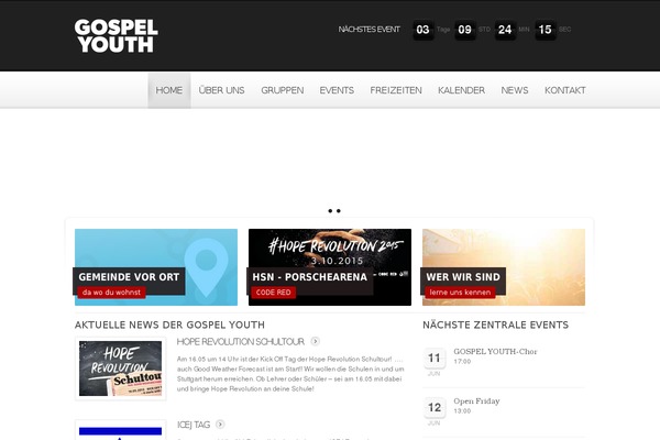 Churchope theme site design template sample