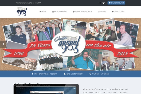 gospel903 WordPress theme, websites list used gospel903 theme gospel903 theme websites examples