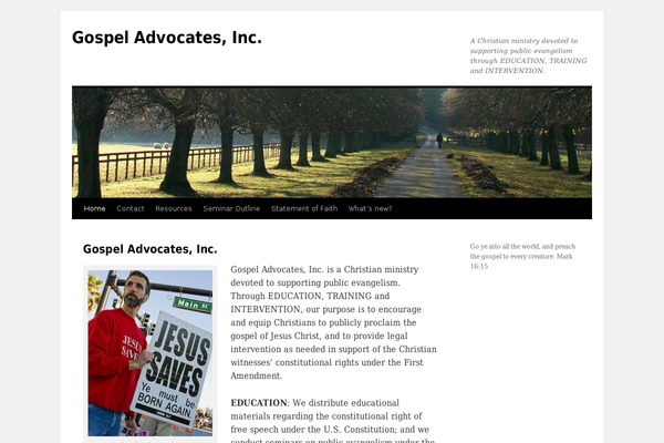 Twenty Ten theme site design template sample
