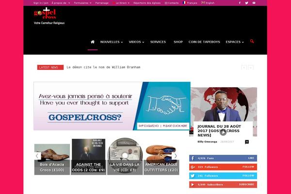 Newspaper theme site design template sample