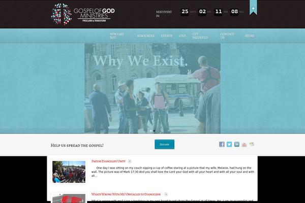 Churchope theme site design template sample