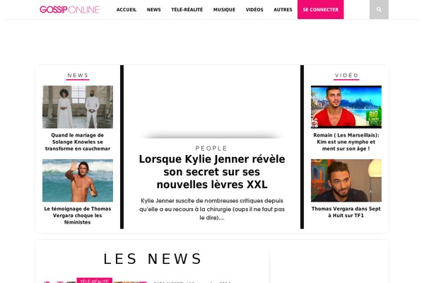 gossiponline.fr site used Melty