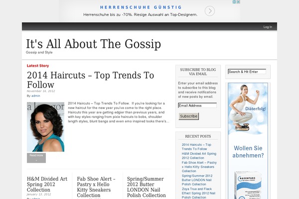 WordPress website example screenshot