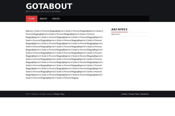 gotabout.com site used Bluestreet