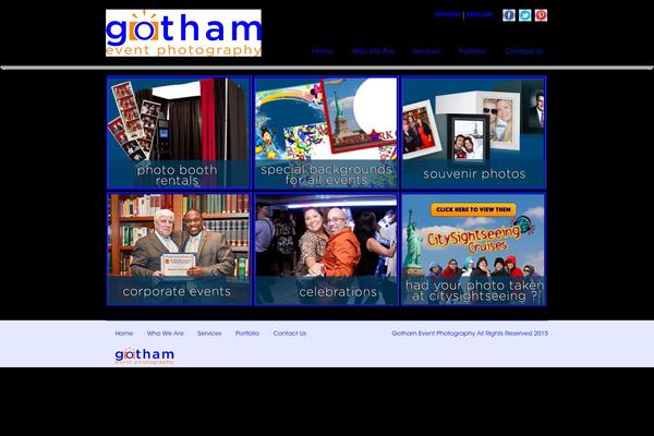 Gotham theme site design template sample