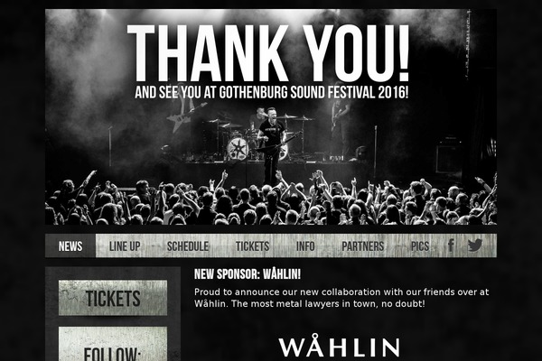 gothenburgsound.com site used Webbster