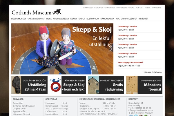 gotlandsmuseum.se site used Gotlandsmuseum