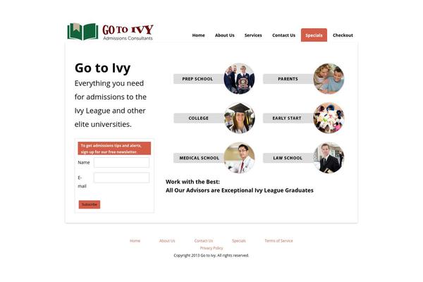 WordPress website example screenshot