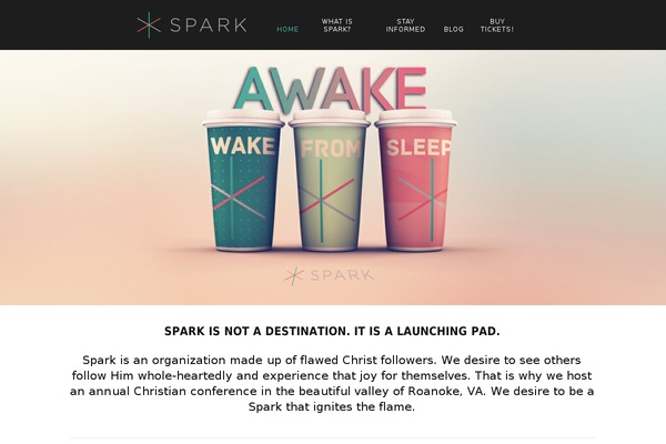 Spark theme site design template sample