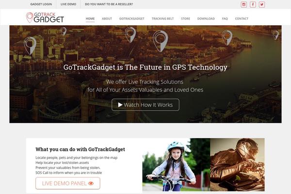 gotrackgadget.com site used Gotheme