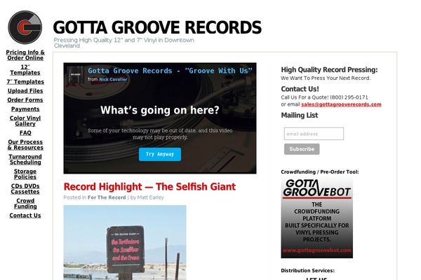 gottagrooverecords.com site used Ggr_2016