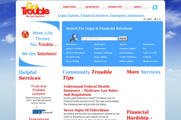 gottrouble.com site used Gottrouble