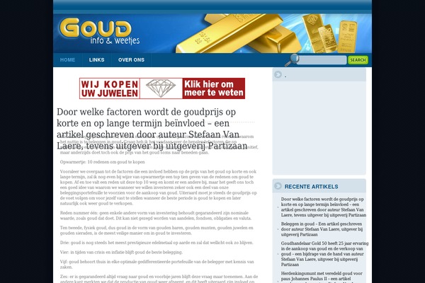 goud-info.be site used Tech-blue