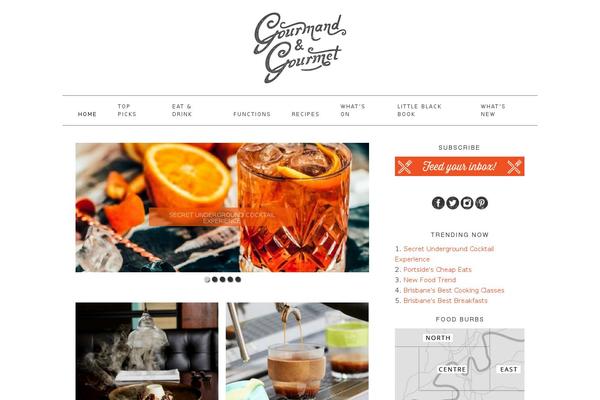 gourmandandgourmet.com.au site used Roscoe